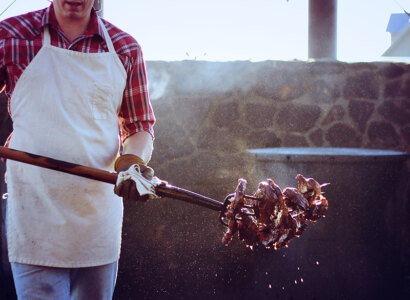 Pitchfork Steak Fondue