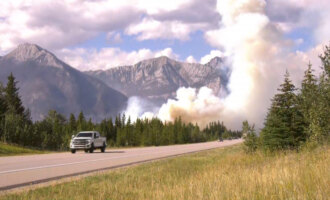 Forest fires near Jasper