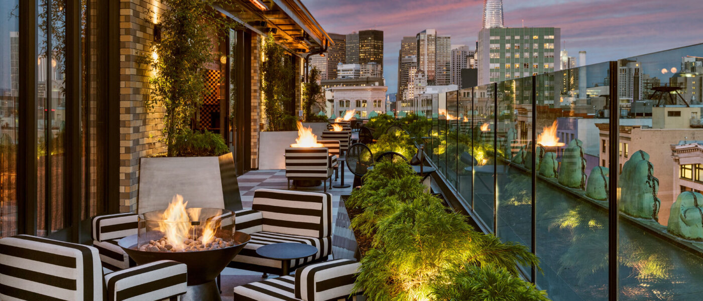 Rooftop Patio - Proper San Francisco - Holidays to California